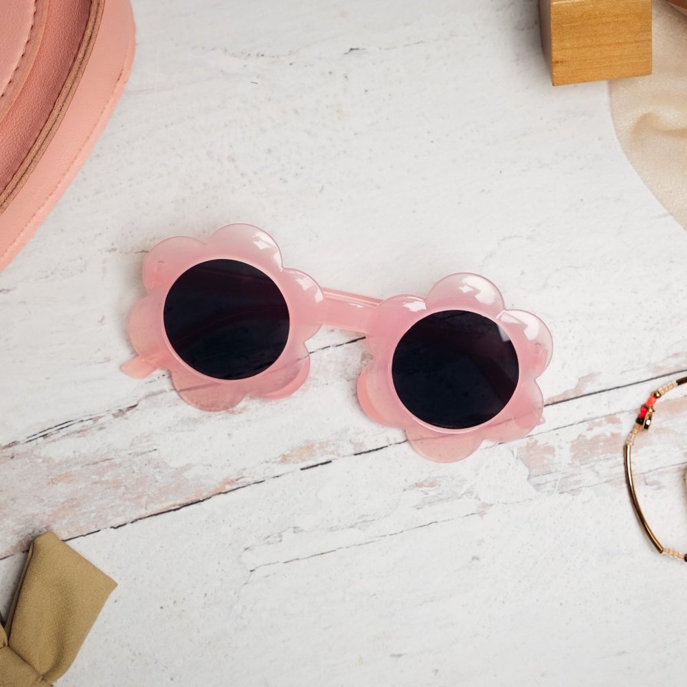 Toddler girls flower sunglasses